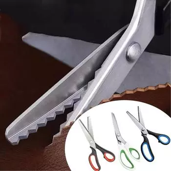 Ножницы для кружева, волновые ножницы, ножницы для портных ручной работы, выкройка ткани, ножницы с зубьями пилы, ножницы с зубьями собачки, ножницы One Size