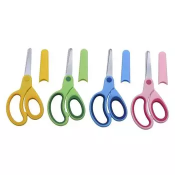 Ножницы для левшей Сделай сам Ученические ножницы для правшей Стандартные инструменты для резки бумаги Бытовые детские ножницы ручной работы зелёный