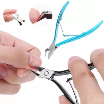 Ножницы для маникюра, очень острые ножницы для удаления омертвевшей кожи, для ухода за ногтями синий