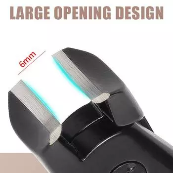 Ножницы для ногтей Бытовые маникюрные инструменты Новые щипчики для ногтей с защитой от брызг Большие толстые жесткие специальные щипчики для ногтей Диагональные плоскогубцы синий