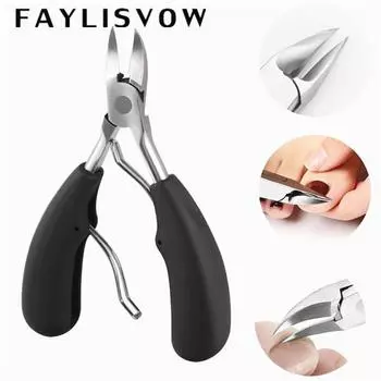 Ножницы для ногтей Хирургические кусачки для ногтей из нержавеющей стали для резки толстых и вросших ногтей красный