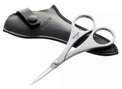 Ножницы для ногтей KAI с кожаным чехлом, изогнутое лезвие, сделано в Японии, подарок PQ1021