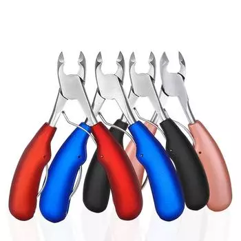 Ножницы для ногтей Wiwilys из нержавеющей стали, толстые ножницы для ногтей, подходят для пожилых людей One Size красный