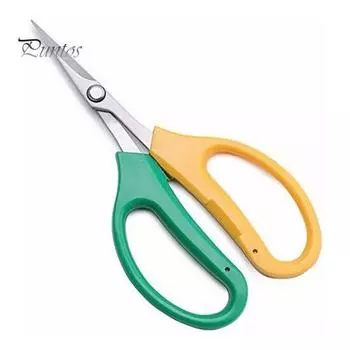 Ножницы для обрезки из нержавеющей стали с мягкой ручкой. Многофункциональные садовые ножницы с наклонной или прямой головкой для обрезки фруктов в саду. A