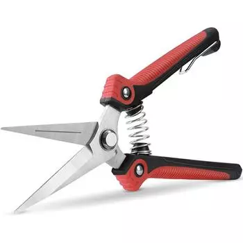 Ножницы для обрезки, сверхмощные ножницы из нержавеющей стали, ультра острые ручные ножницы для садового сбора урожая, инструменты для овощей и фруктов one size красный