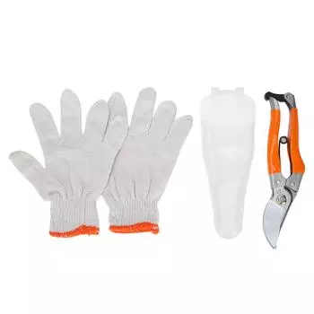 Ножницы для обрезки ветвей деревьев с режущей головкой из легированной стали и нескользящей ручкой, 1 пара