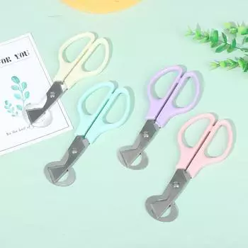 Ножницы для яиц перепелов и птиц, нержавеющая сталь, резак для яичной скорлупы, кухонные ручные инструменты розовый