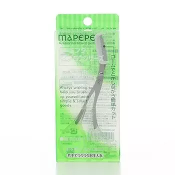 Ножницы для расчесывания бровей Mapepe Combling Eyebrow Scissors для стрижки бровей одной рукой и одновременного расчесывания [Easy buckle]