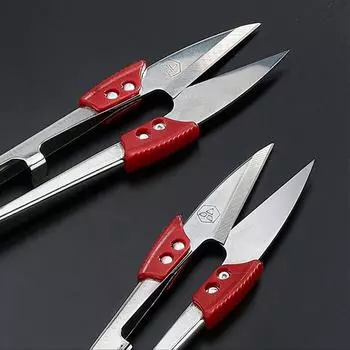 Ножницы для резки и шитья из нержавеющей стали, ножницы для вышивки крестом, портновские ножницы для ниток U для ткани, инструменты для самостоятельного изготовления