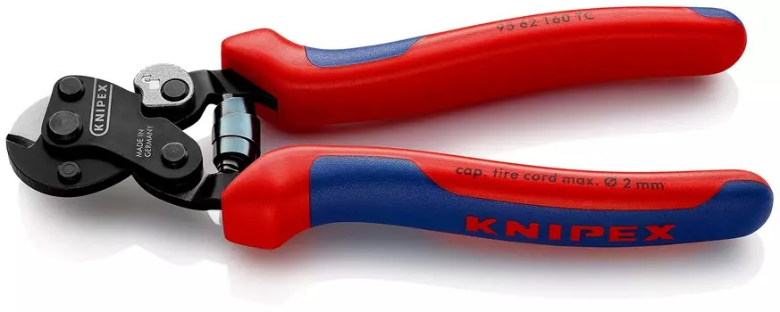 Ножницы для резки троса KNIPEX общая длина 160 мм 9562-160TC красный