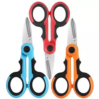 Ножницы для рыбалки из нержавеющей стали Аксессуары Плоскогубцы Ножницы ПЭ плетеный провод Портативные ножницы электрика Ножницы для рыболовного инструмента