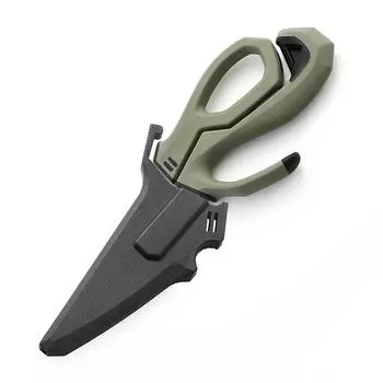 Ножницы для рыбалки со съемным лезвием, профессиональные ножницы для рыбьих костей из нержавеющей стали, многофункциональный рыболовный инструмент для отдыха на открытом воздухе зелёный