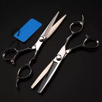 Ножницы для стрижки волос из стали 6 дюймов Ножницы для стрижки волос Филировочные парикмахерские ножницы Парикмахерские ножницы