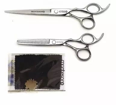 Ножницы для стрижки волос montesoro из материала SUS440C, 5 частей, филировочные, стрижки, саморежущие, устойчивые к ржавчине, высококачественные (7-дюймовые ножницы,