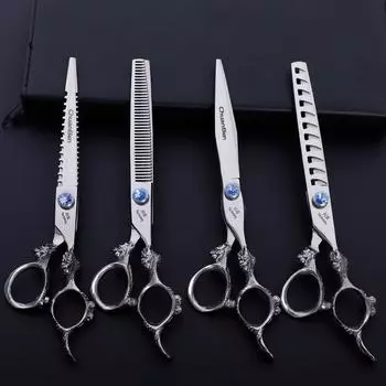 Ножницы для стрижки волос профессиональные парикмахерские ножницы набор инструмент для стрижки домашних животных ножницы 7 дюймов 190