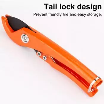 Ножницы для труб, ручка из ПВХ, регулируемый острый, экономящий трудозатраты, трещотка с автоматическим замком, многофункциональный резак для шлангов из алюминиевого сплава для сантехника