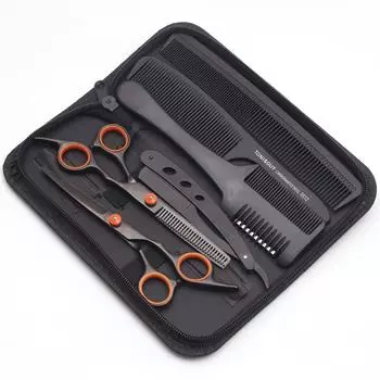 Ножницы для волос 6 Японские профессиональные парикмахерские ножницы черные ножницы для стрижки волос салонные филировочные ножницы для стрижки