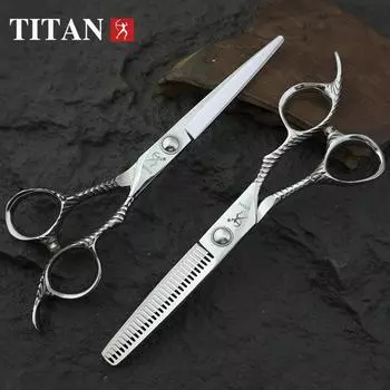 Ножницы для волос TITAN, профессиональный парикмахерский инструмент для стрижки, 6,0 дюйма, vg10, нержавеющая сталь