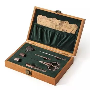 Ножницы для вышивания деревянные европейские антикварные винтажные швейные ремесла нитки для резки антикварный стиль шитье швейный набор своими руками набор D&D, набор, ножницы,