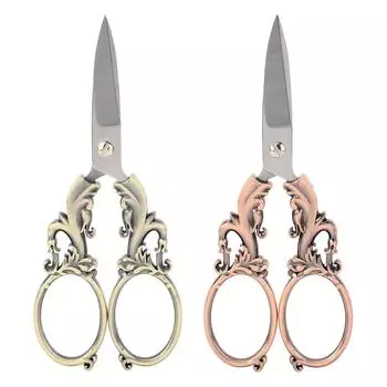 Ножницы для вышивки маленькие острые винтажные из нержавеющей стали для резки бумаги для вышивки крестом Nee Bronze