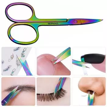 Ножницы Хамелеон из нержавеющей стали, триммер для бровей, инструмент для удаления волос на лице, маникюр, инструмент для кутикулы и ногтей