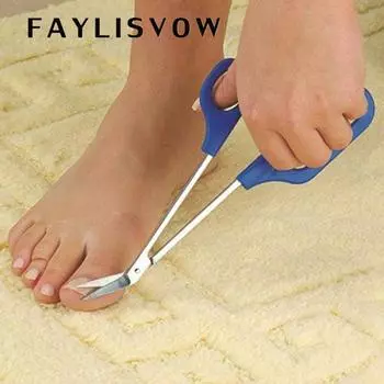 Ножницы и кусачки для ногтей на ногах с длинной ручкой для толстых ногтей синий