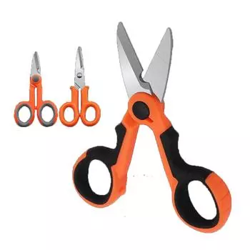 Ножницы из нержавеющей стали, 1 шт., бытовые ножницы, инструменты, ножницы для электрика, инструменты для зачистки проводов, инструменты для резки ткани/бумаги/кабеля