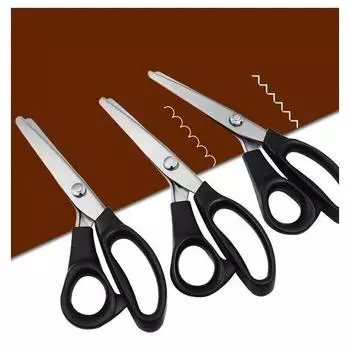 Ножницы из нержавеющей стали с треугольными зубцами, кружевные тканевые ремесла, портновские ножницы с зигзагообразным вырезом, швейные ножницы