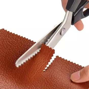 Ножницы из нержавеющей стали с треугольными зубцами, кружевные тканевые ремесла, портновские ножницы с зигзагообразным вырезом, швейные ножницы