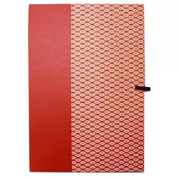 Ножницы Kuretake Hanshi Yuzen для бумаги красные LA27-1