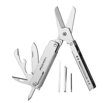 Ножницы ROXON M3 EDC с зубочисткой и практичной и изысканной малой моделью 13-в-1 многофункциональной (Повседневное ношение) пинцет,