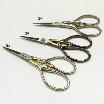 Ножницы ручной работы из нержавеющей стали в европейском стиле в стиле ретро, бытовые и офисные, маленькие ножницы для резки чайного пакетика, резка рыбы, резка проволоки, резка бумаги 3#