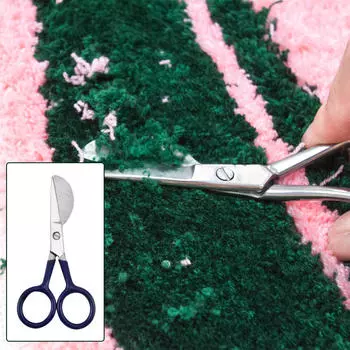 Ножницы с лезвием «Утконос» и аппликацией, прямая ручка для рукоделия, шитья, вязания ткани