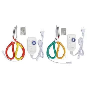 Ножницы с подогревом, 9 ножниц с электронагревом и регулируемой температурой, ножницы для точной резки, портновские ножницы Red Yellow