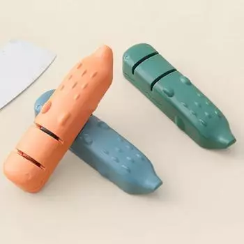 Ножницы Шлифовальный станок Противоскользящее дно Острая скорость шлифования Портативный популярный мультфильм Кухня Точилка Инструмент для домашнего использования синий