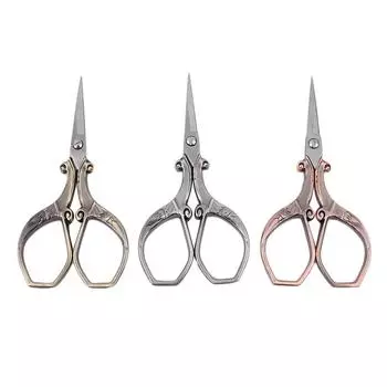 Ножницы в европейском стиле, изысканные ножницы в стиле ретро, сделай сам, вышивка крестиком, перья, классические ножницы, маленькие ножницы для макияжа