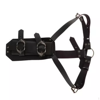 - Ножны на плечо, регулируемый ремень, ПУ, ретро-стиль, косплей-украшения, держатель рапиры для