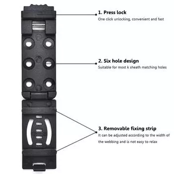 Ножны поясной зажим K-Sheath пряжки для ремня клипсы для походных инструментов