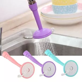 Nozzle Sprayers 360 Degree Rotating Adjustable Faucet Extender Sink Faucet Extension Children s Guide Baby Hand-washing Device синий