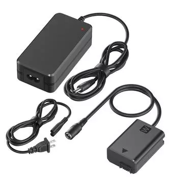 NP-FW50 фиктивный аккумулятор, адаптер питания переменного тока, комплект переходников постоянного тока для камеры Sony Alpha A5100 A 6500A 6400 A6000 A55 A7 RX10 TypeC