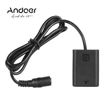 NP-FW50 Переходник-пустышка для аккумуляторной батареи + штекерный разъем для Sony