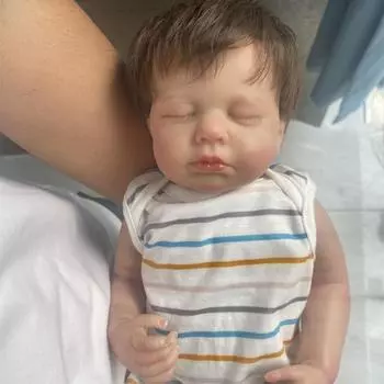 NPK 19-дюймовая кукла LOULOU для девочек Reborn, силиконовая кукла для ванны всего тела Girl