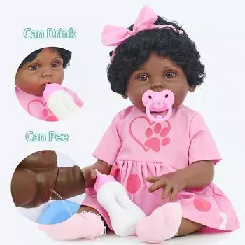 NPK 53 см полный силиконовый корпус Reborn Baby Doll Realista Детские куклы подарок на день рождения для девочек 53cm