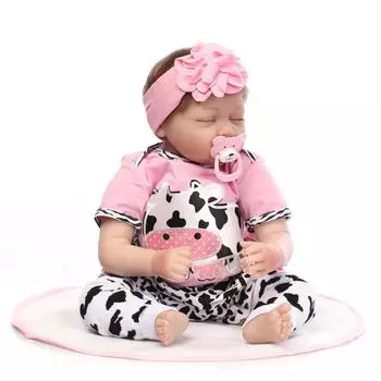 NPK 55 см Bebes Reborn Doll Реалистичные мягкие силиконовые куклы Reborn, игрушки для девочек, детские куклы 55cm красный