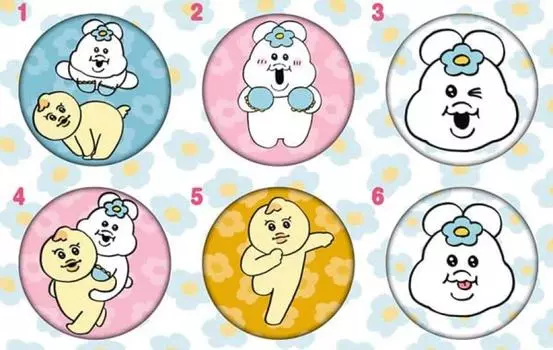 Npocham Sparkling Can Badge Collection 6 pieces BOX