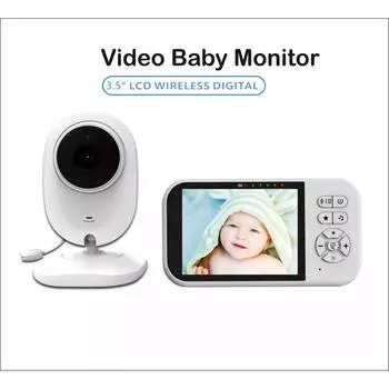 Няня SP316 Видеоняня 2,4G Беспроводная с 3,5-дюймовым ЖК-дисплеем 2-сторонняя аудиоразговорная камера наблюдения ночного видения EU Plug