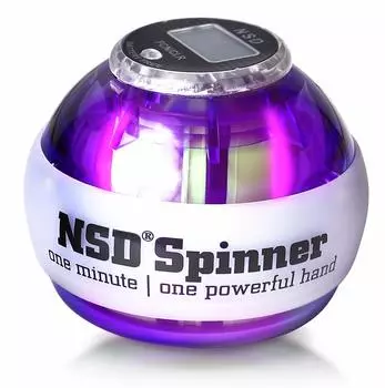 NSD Spinner Функция автоматического запуска цифровой счетчик светодиодный 3-цветный смена продукта авторизованный японский дистрибьютор Гантель для силы хвата предплечья & & фиолетовый