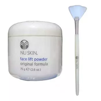 Nu Skin Face Lift Pack Powder - пудра в упаковке 75 г, пудра в упаковке + кисть для подтягивающей пудры, 1 шт.