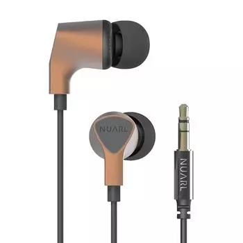 NUARL High resolution compatible earphones matte copper NX110A in-ear