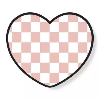 Nuart Heart Smart Talk, шахматный нежно-розовый, 1 шт.